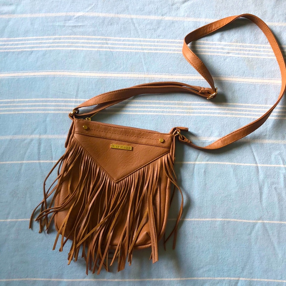 NWOT Fringe Crossbody with Adjustable Strap